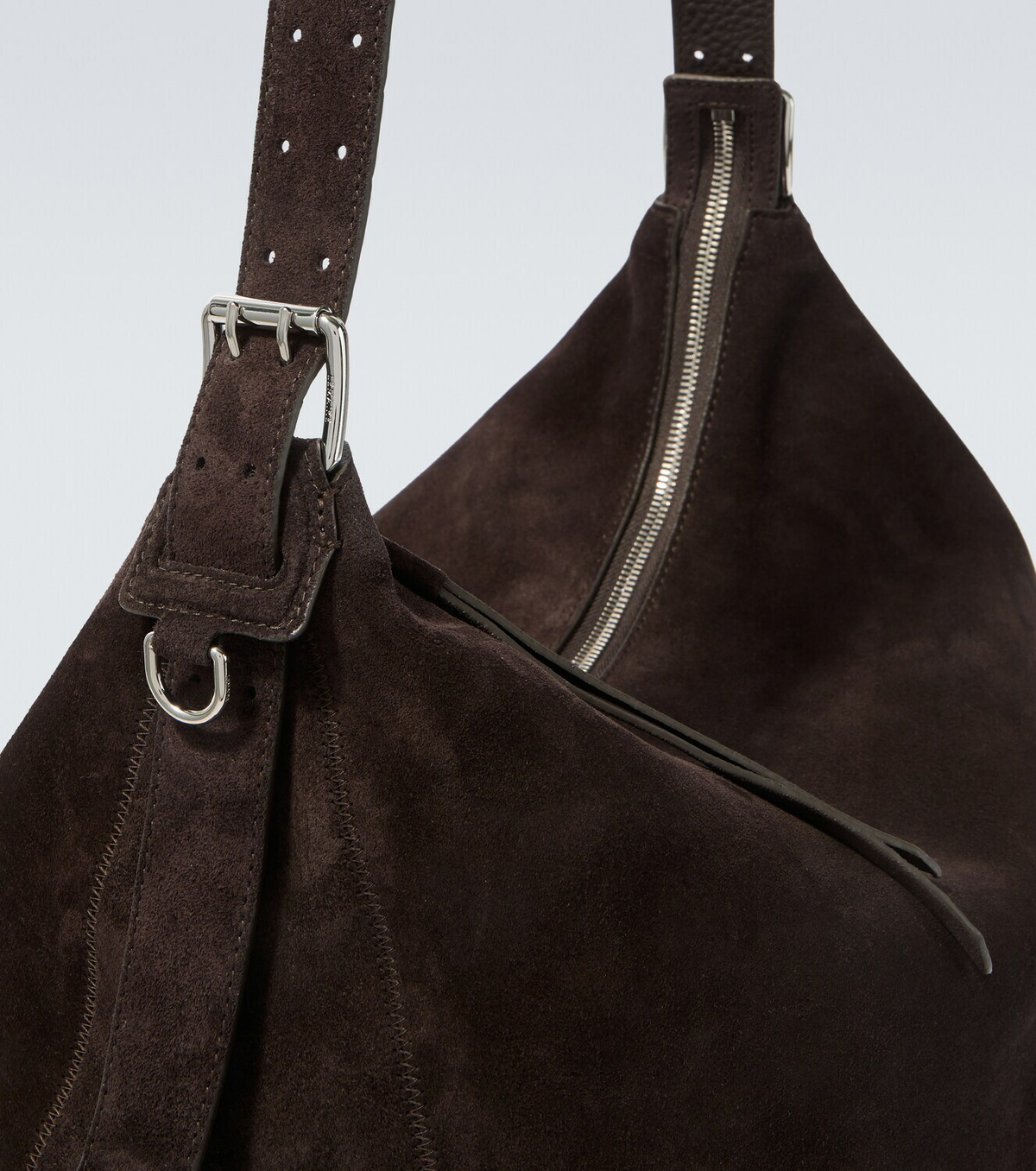 Lemaire Belted suede shoulder bag