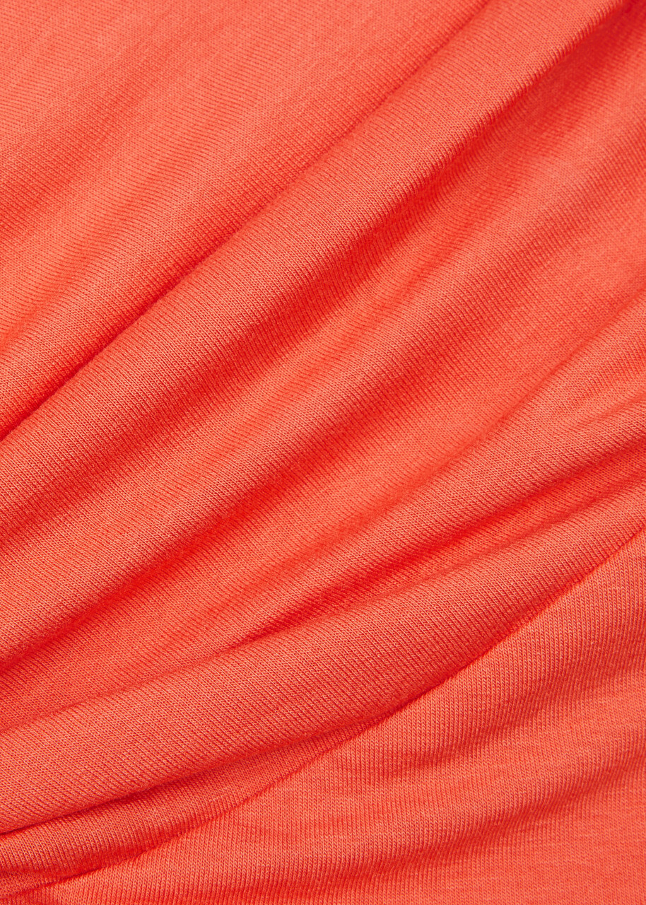 Gimaguas Julia One-shoulder Stretch-jersey top Orange