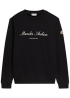 Moncler Logo-embroidered Cotton-blend Sweatshirt Black