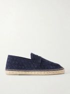 Castañer - Nilo Woven Suede Espadrilles - Blue