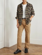 RRL - Hamilton Straight-Leg Double-Knee Distressed Cotton-Canvas Trousers - Brown