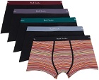 Paul Smith Five-Pack Multicolor 'Signature Stripe' Boxers
