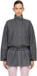Sandy Liang Gray Papas Jacket