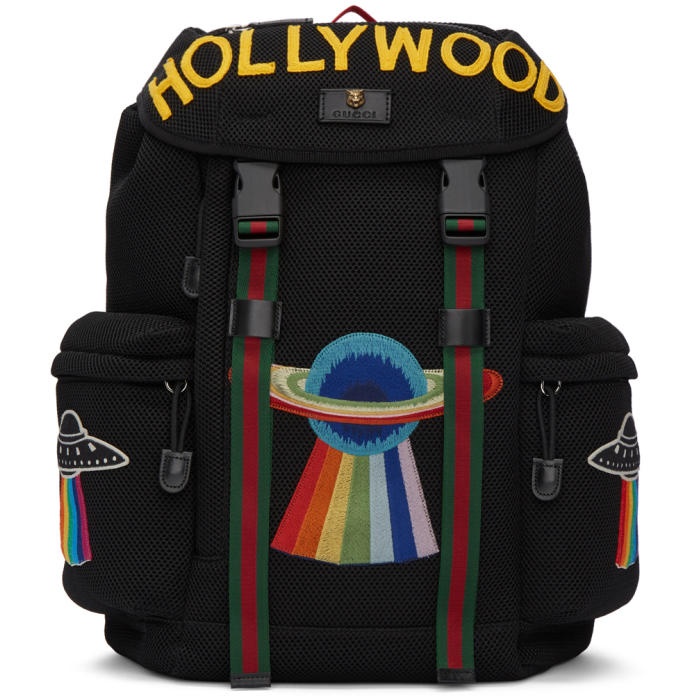 Photo: Gucci Black Mesh Hollywood Backpack