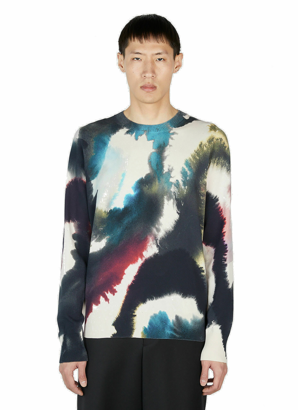Alexander McQueen - Watercolour Sweater in Multicolour Alexander McQueen