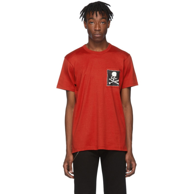 Photo: mastermind WORLD Red Boxy Logo Pocket T-Shirt