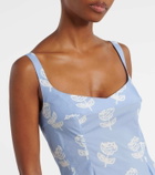 Marni Floral cotton midi dress