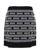 Miu Miu Wool Mini Skirt