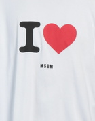 Msgm Mens T-shirt in White