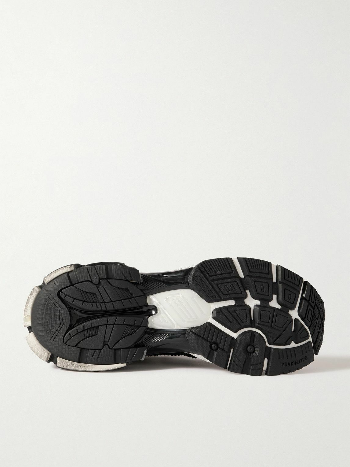 Balenciaga - Runner Distressed Rubber and Mesh Sneakers - White