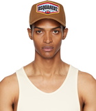 Dsquared2 Brown Logo Patch Baseball Cap