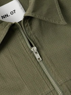 NN07 - Isak 1449 Organic Cotton-Blend Ripstop Jacket - Green
