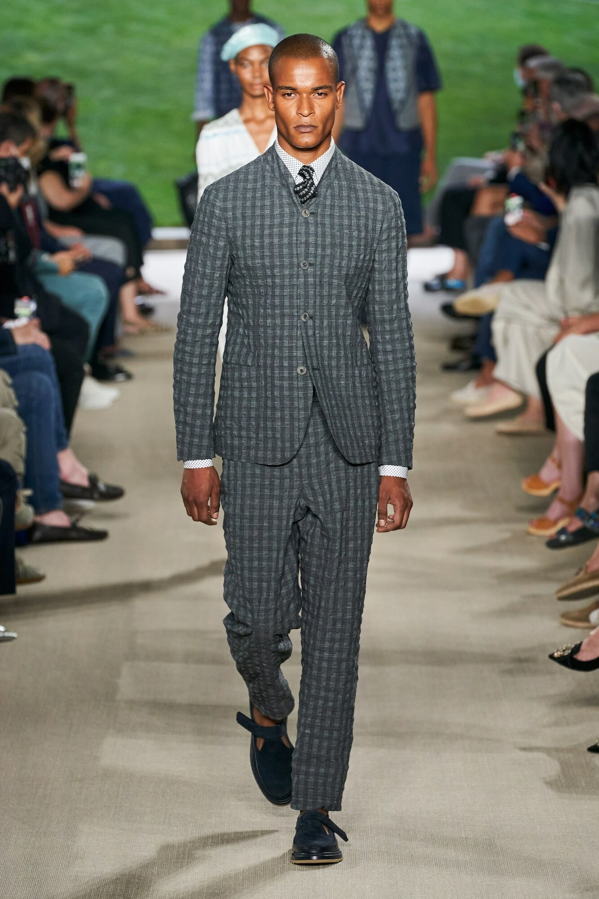 Giorgio Armani - Upton checked wool-blend blazer Giorgio Armani