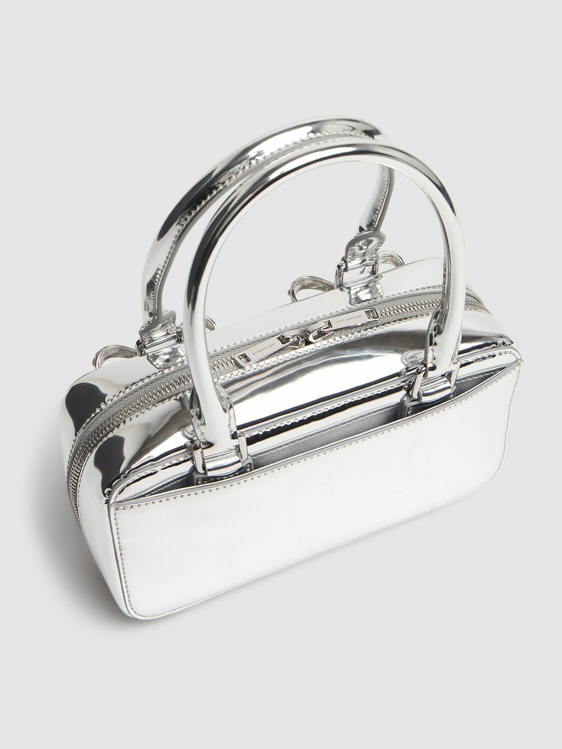 トートバッグ SELF-PORTRAIT TOP HANDLE BAGS SELF-PORTRAIT The Bow Bag Mini Embellished Top Handle Bag