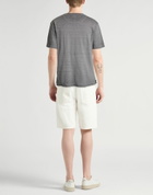120% Lino Mens T-shirt in Grey