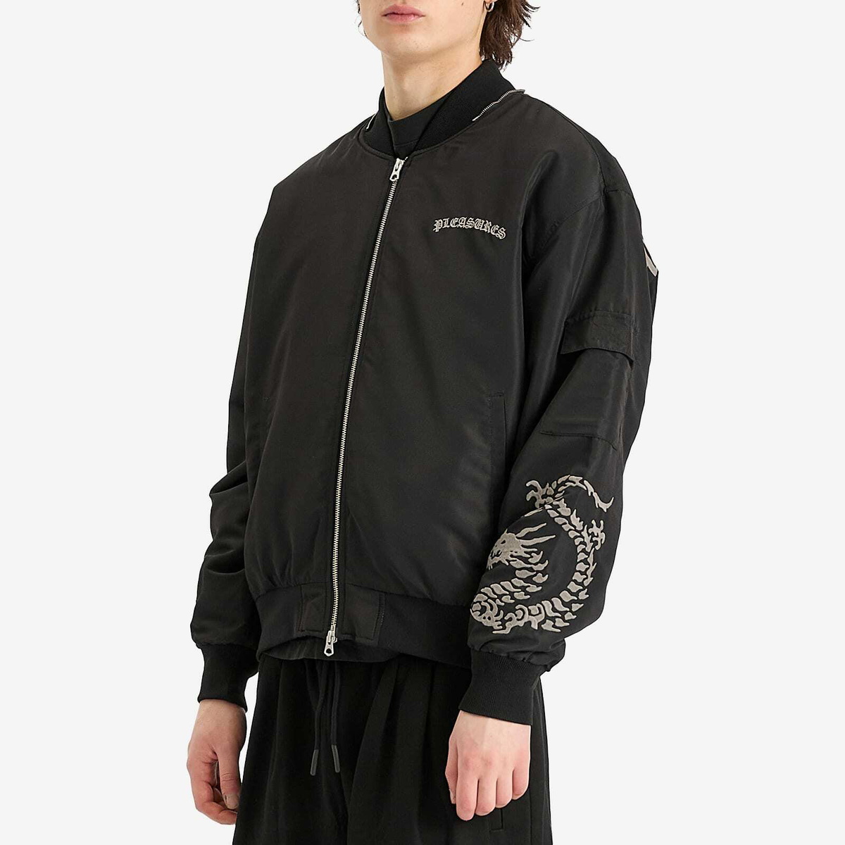 Pleasures Men's Dragon Bomber Jacket in Black