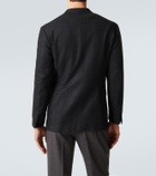 Saman Amel Prince of Wales check wool flannel blazer