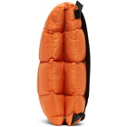 Lanvin Orange Down Quilted Backpack