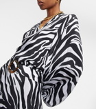 Alexandra Miro Tabitha zebra-print crop top