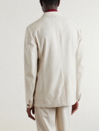 Oliver Spencer - Tillman Herringbone Cotton and Linen-Blend Suit Jacket - Neutrals