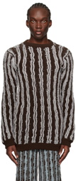 Isa Boulder Brown & Gray Cactus Sweater