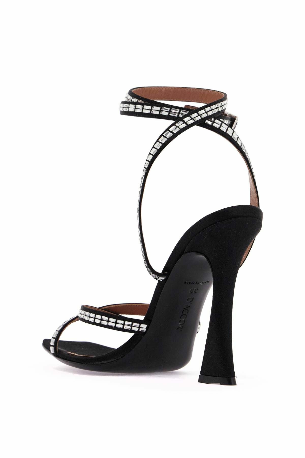 D'ACCORI square sandals Black