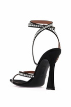 D'ACCORI square sandals Black