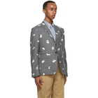 Thom Browne Grey Wool Blazer