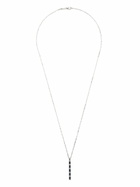 Suzanne Kalan 18K White Gold Inlay Large Sapphire Necklace