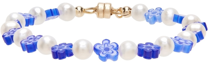 Photo: éliou Blue & White Pearl Amelia Bracelet