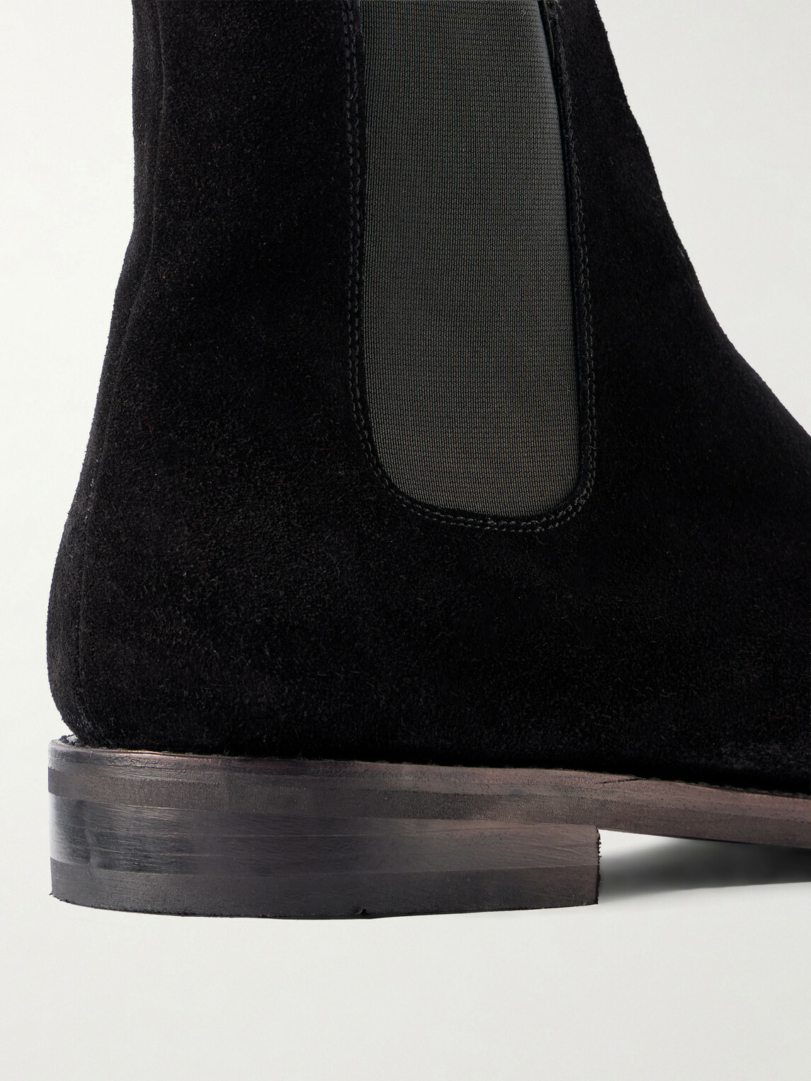 MORJAS - Suede Chelsea Boots - Black