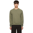 John Elliott Green Raglan Crew Sweatshirt