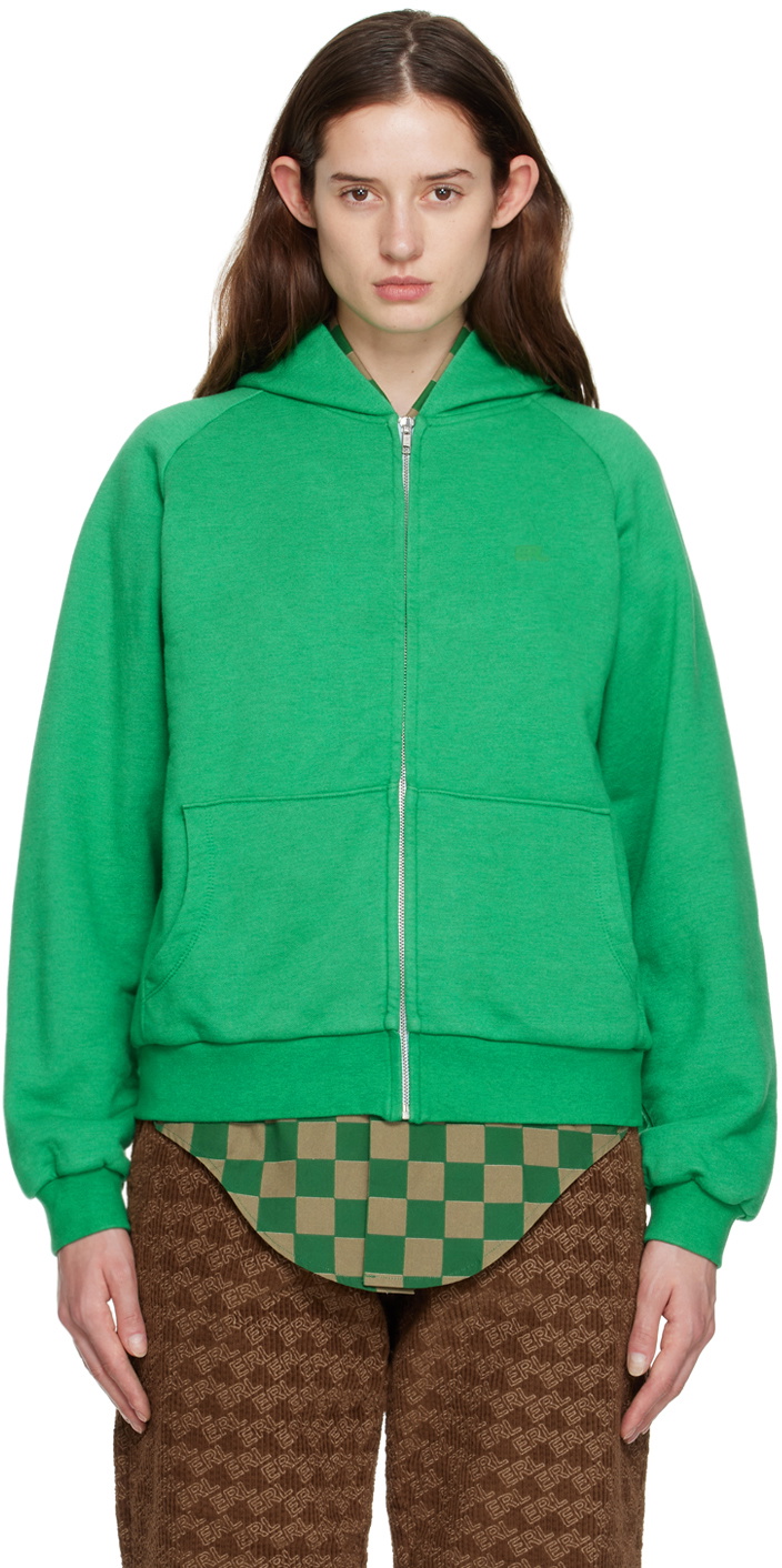 ERL Green Raglan Hoodie ERL