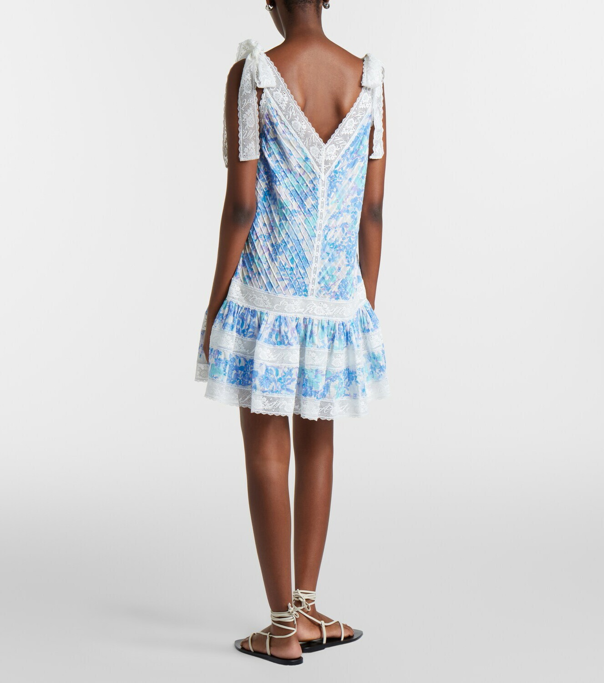Zimmermann Solstice Lantern floral cotton minidress