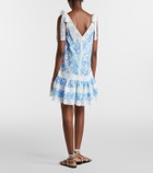 Zimmermann Solstice Lantern floral cotton minidress