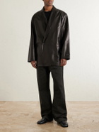 Fear of God - Double-Breasted Leather Jacket - Black