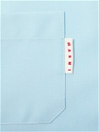 Marni - Camp-Collar Wool Shirt - Blue