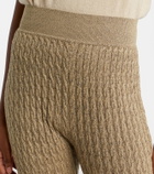 Loro Piana Bihar cashmere-blend flared pants