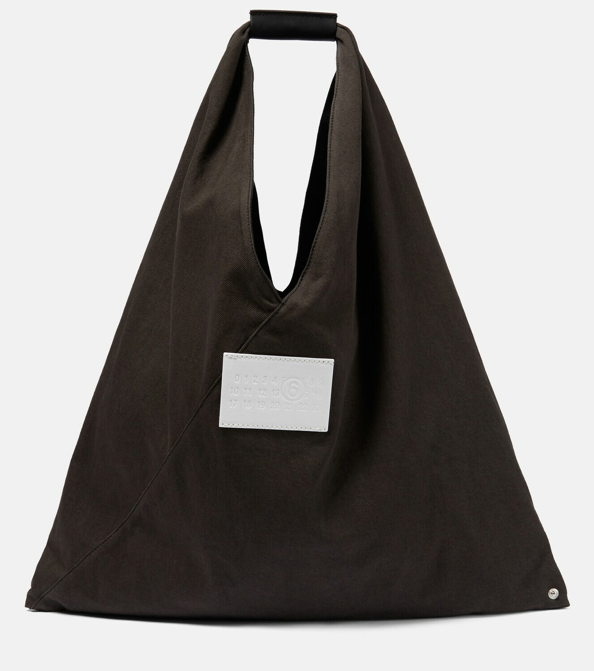 Japanese Medium Faux Leather Tote Bag in Black - MM 6 Maison