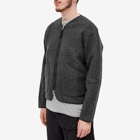 Universal Works Men's Chante Wool Zip Liner Jacket in Charcoal