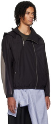 JiyongKim Black Sun-Bleached Rain Jacket