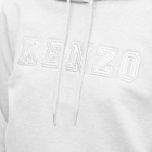 Kenzo Academy Logo Classic Hoodie in Pale Grey