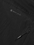 Snow Peak - Logo-Print Camp-Collar Shell Shirt - Black