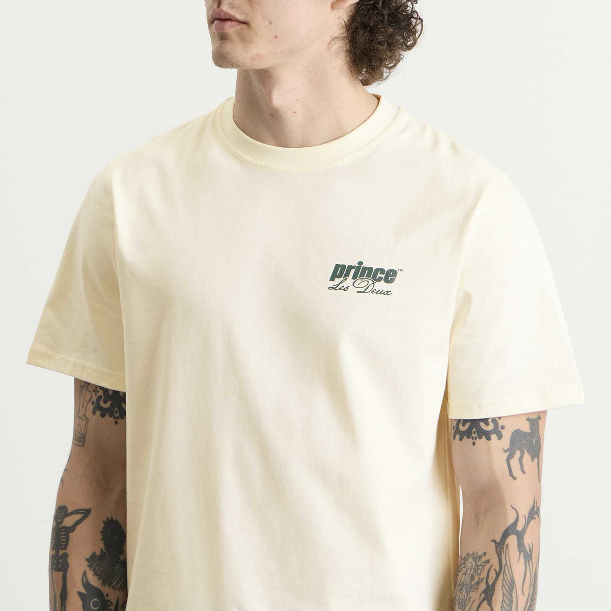 Les Deux Men's Prince LD T-shirt in Light Ivory