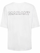 MARANT Logo Print Over Cotton Jersey T-shirt