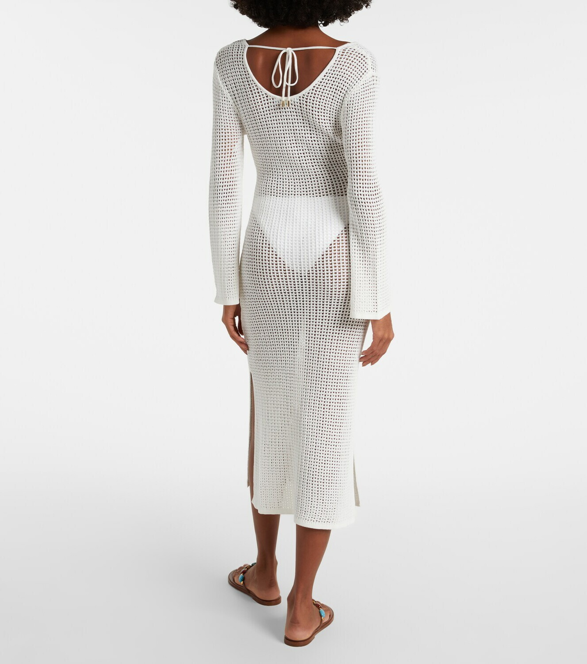 Melissa Odabash Casey open-knit midi dress