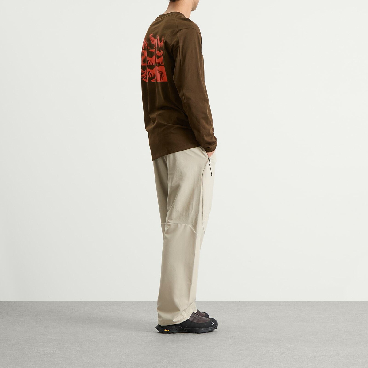 Arc'teryx Men's Kragg SL Bird Tile LS T-Shirt Presented By END. in Carob/Dynasty