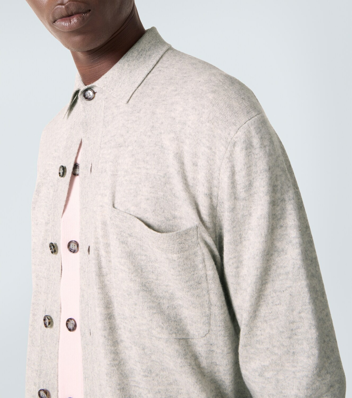 Allude Cotton and cashmere overshirt