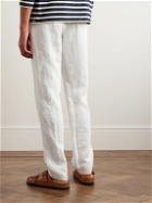 Orlebar Brown - Cornell Straight-Leg Washed Linen Trousers - White