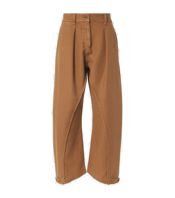 Photo: JW Anderson Twisted Seam cotton barrel-leg pants